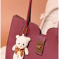 013749 — Bear Charm Long Handle Tote — detail
