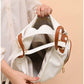 011040 — White side-pocket shoulder handbag interior, 24 × 30 × 15 (White)