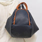 011040 — Navy side-pocket shoulder handbag front, 24 × 30 × 15 (Navy)