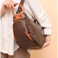 011040 — Brown side-pocket shoulder handbag front, 24 × 30 × 15 (Brown)