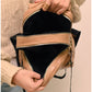 011553 — Beige zip-detail backpack interior, 30 × 28 × 14 (Beige)