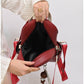 013685 — Red bear-charm backpack interior, 32 × 28 × 12 (Red)