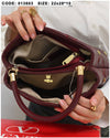 013803 — Burgundy diamond-quilted stud handbag interior, 22 × 28 × 10 (Burgundy)