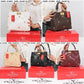 013803 — Diamond-quilted stud handbag, five-color overview