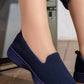 5747 — Navy textured slip-on shoes front view, 37, 38, 39, 40, 41, 42 (Navy)