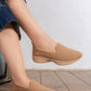 5747 — Camel textured slip-on shoes side view, 37, 38, 39, 40, 41, 42 (Camel)