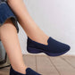 5747 — Navy textured slip-on shoes side view, 37, 38, 39, 40, 41, 42 (Navy)