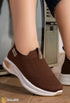 5761 — Brown mesh slip-on sneakers front view, 38, 39, 40, 41, 42 (Brown)