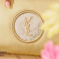 AD1019 — Gold zip top clutch bag detail, 31 × 21 (Gold)