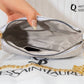 AD1023 — Silver textured mini shoulder bag interior, 22 × 13 (Silver)