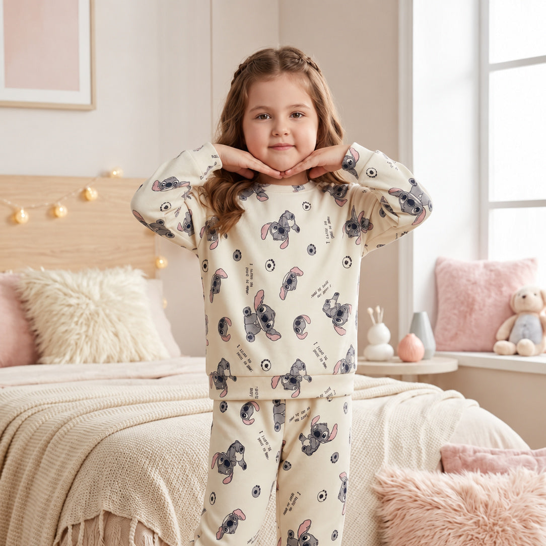 Little Dreamer Printed Set — Cream