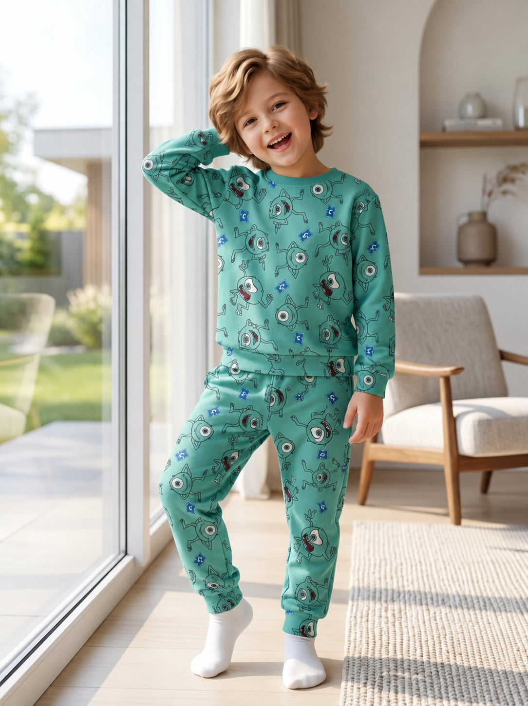 One-Eyed Wonder Printed Set — Teal