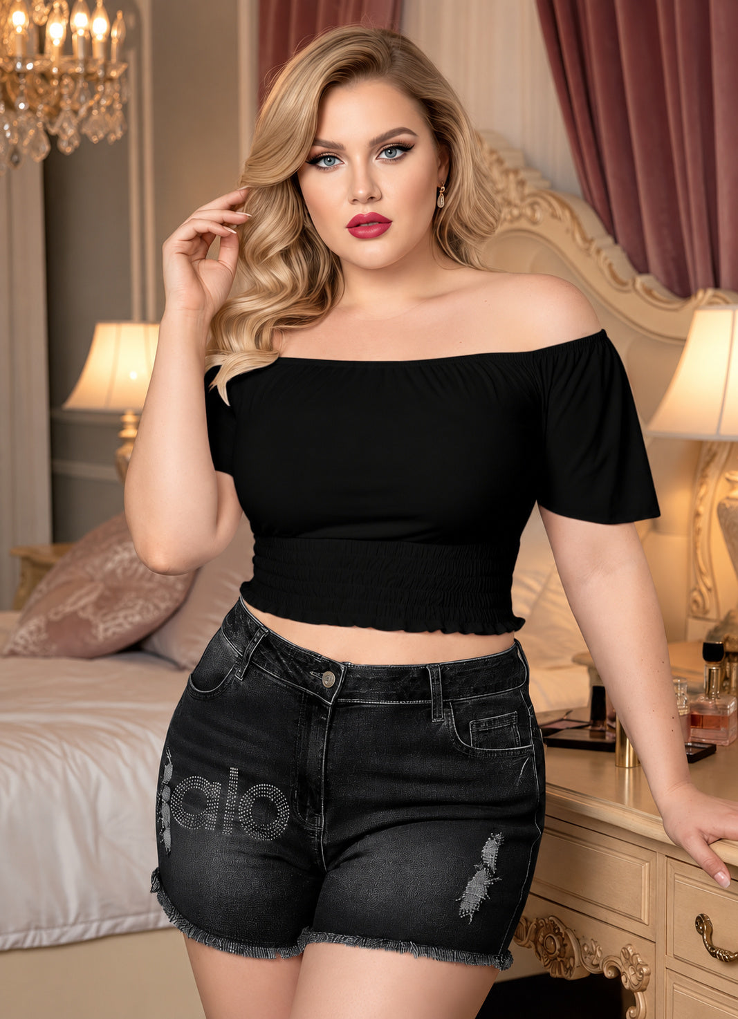 Midnight Muse Top & Shorts Set