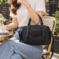 AM543 — Black front-pocket handbag front, 28 × 21 (Black)