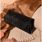 Shimmer Flap Clutch – 012666 (Black)