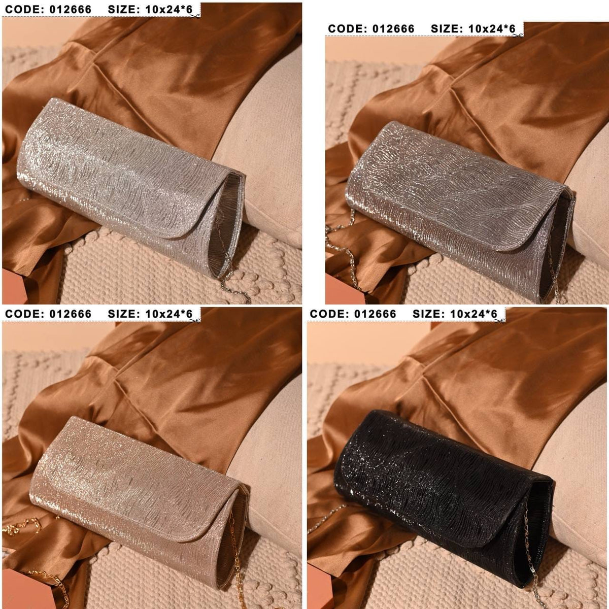 Shimmer Flap Clutch – 012666 - detail