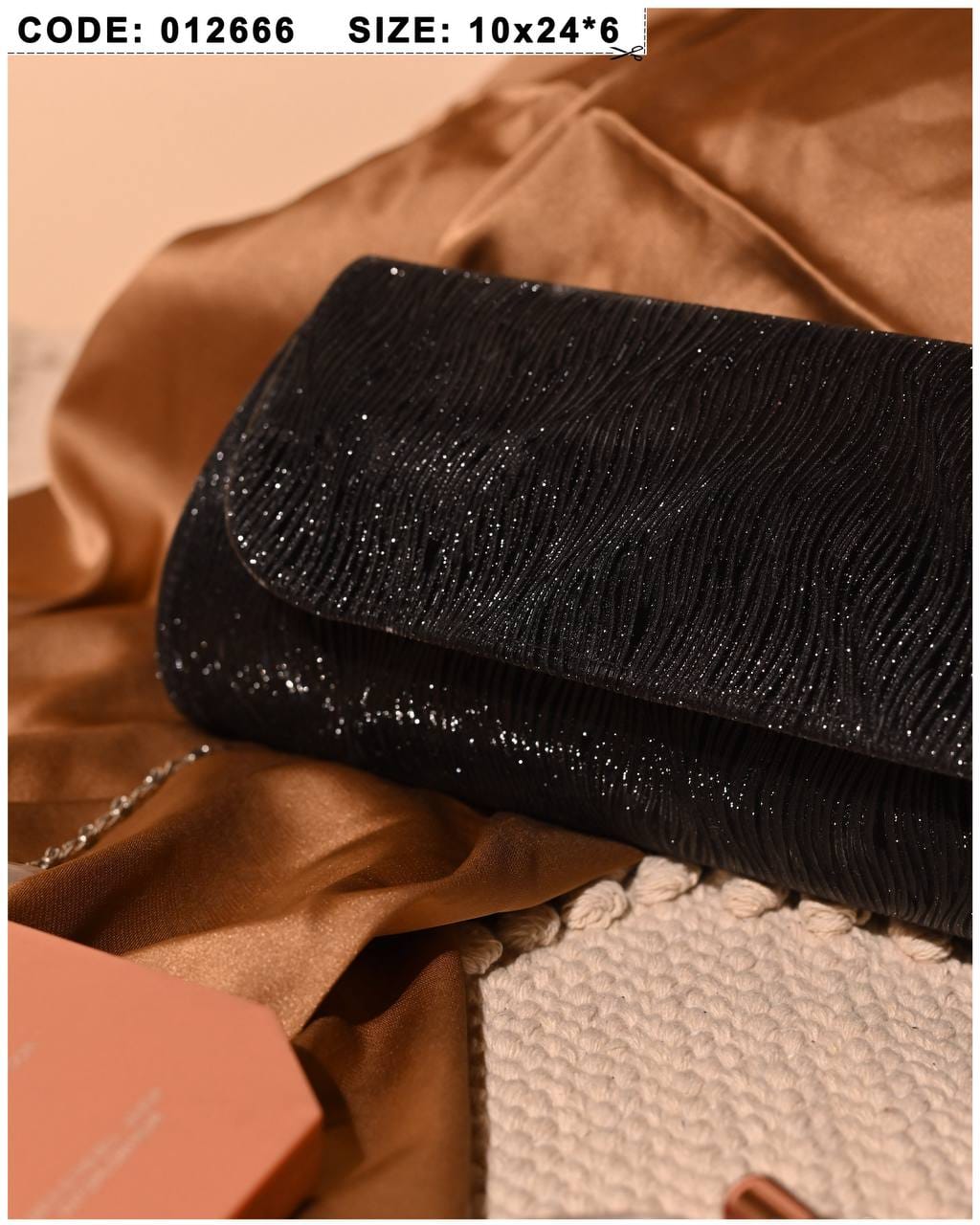 Shimmer Flap Clutch – 012666 - detail