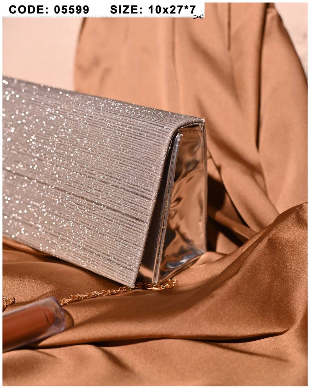 Metal Trim Evening Clutch – 05599 - detail