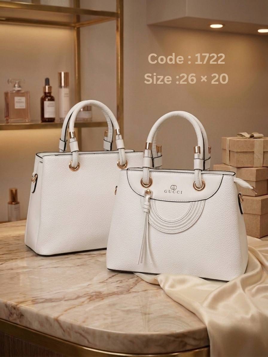 Tassel Top Handle Bag – 1722 (White)