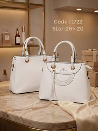 Tassel Top Handle Bag – 1722 (White)