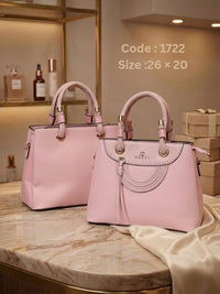 Tassel Top Handle Bag – 1722 (Pink)