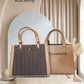 Chevron Texture Tote Bag – 2855 (Brown / Beige)