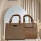 Chevron Texture Tote Bag – 2855 (Taupe)