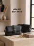 Panelled Flap Shoulder Bag – 2897 (Black)