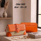 Panelled Flap Shoulder Bag – 2897 (Orange)