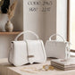 Curved Flap Top Handle Bag – 2965 (White)