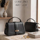 Curved Flap Top Handle Bag – 2965 (Black)