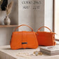 Curved Flap Top Handle Bag – 2965 (Orange)
