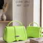 Curved Flap Top Handle Bag – 2965 (Lime Green)