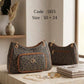 Patterned Shoulder Bag – 3103 (Dark Brown)