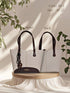 Contrast Trim Tote Bag – 3143 (Cream / Brown)