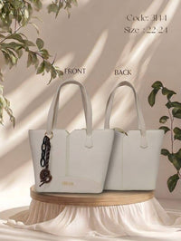 Structured Tote Bag – 3144 (White)