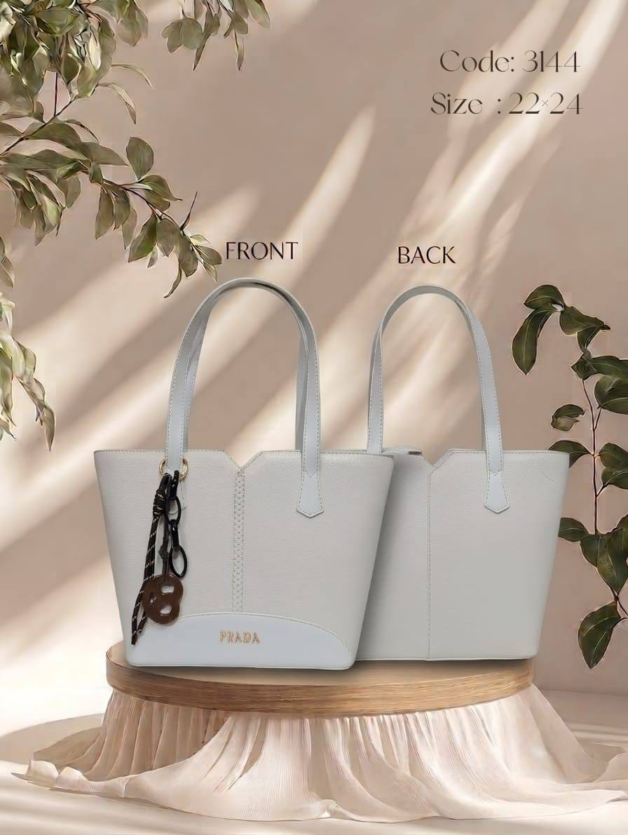 Structured Tote Bag – 3144 (Light Blue)