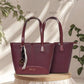 Structured Tote Bag – 3144 (Burgundy)