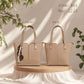 Structured Tote Bag – 3144 (Tan)