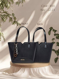 Structured Tote Bag – 3144 (Black)