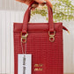 Textured Mini Tote Bag – AD1025 (Red)