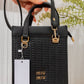 Textured Mini Tote Bag – AD1025 (Black)