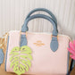 Colorblock Top Handle Bag – Bm292 (Pink / Blue)