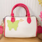 Colorblock Top Handle Bag – Bm292 (Cream / Pink)