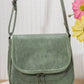 Textured Flap Crossbody Bag – EK110 (Sage Green)