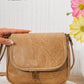 Textured Flap Crossbody Bag – EK110 (Tan)