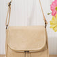 Textured Flap Crossbody Bag – EK110 (Cream)