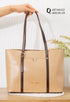 Contrast Strap Tote Bag – Ms532 (Tan)