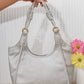Knotted Handle Hobo Bag – RT143 (Silver)