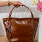 Charm Detail Tote Bag – Rt150 (Brown)